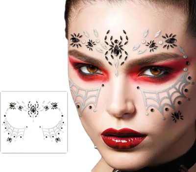 Image de Guirca Bijoux de visage araignée One Size