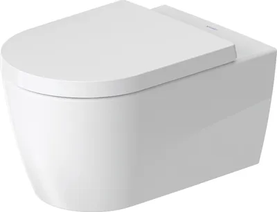 Produktbild von Duravit ME by Starck Wand-WC HygieneFlush, Tiefspüler, Rimless, 570x370x360mm, Weiß hochglänzend mit DuraShield, 257909AA00