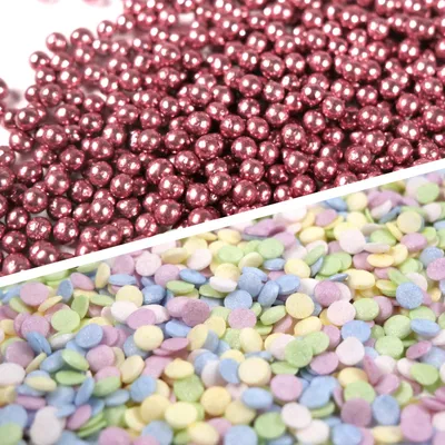 Produktbild von Streuselheld 2er Set Candy 80g Feine Zuckerperlen für Torten, Muffins & Gebäckdekoration