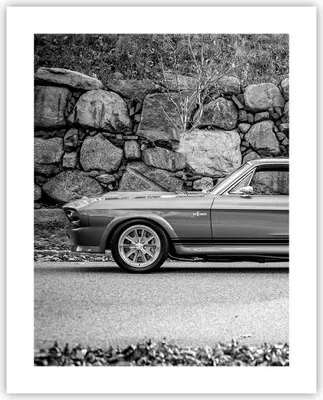 Produktbild von Poster - Poster ohne Rahmen - Auto Ford Mustang - 40x50 cm - Wand Bild - Wanddeko - Wandbilder - Kunstposter - Wandposter - Bilder - Kunstdruck - Wanddekoration - Wandbild - P2XPA40x50-5011