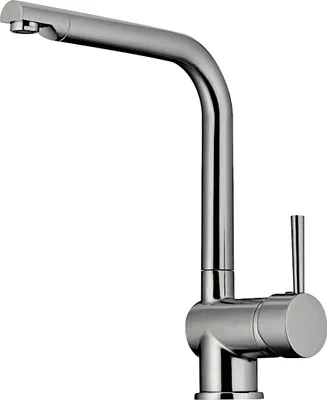 Immagine prodotto di Miscelatore monocomando a bassa pressione NABER DRIVE 1 in acciaio inox con bocca fissa/rubinetto
