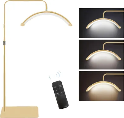 Image de Lampe vidéo, température de couleur réglable, luminosité variable, or