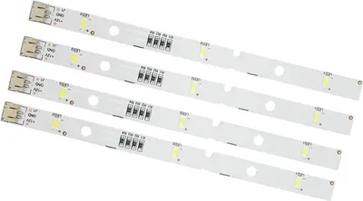 Produktbild von LED Lichtleiste 2er Set – Ersatz für RONGSHENG/HISENSE Kühlschrank, kompatible LED Beleuchtung, einfache Montage