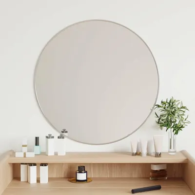 Obrázek produktu pro vidaXL Nástěnné zrcadlo Silver Ø 60 cm Round