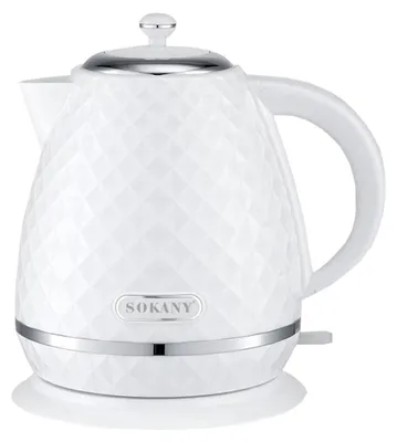 Wasserkocher 2200W, 1,7L, mit Kalkfilter, weiß