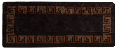 Zdjęcie produktu dla vidaXL Dywanik MARSA, czarny, 80 x 200 cm, poliester i PVC