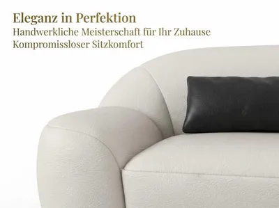 Obrázok produktu pre Moderná sedacia súprava, biela, obývačka, zostava 3+2+1 miestna, luxusný dizajn