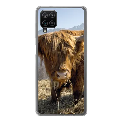 Produktbild von MuchoWow® Handyhülle Schutzhülle Hülle für Samsung Galaxy A12 Schottischer Highlander - Berg - Schnee Silikon Softcase Handy Hülle - Bild