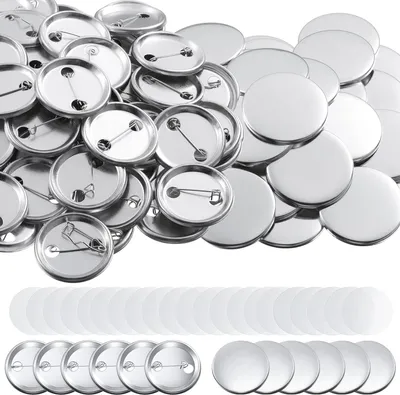Knopfrohlinge 200 Sets, 25 mm, Metall, inkl. Folie