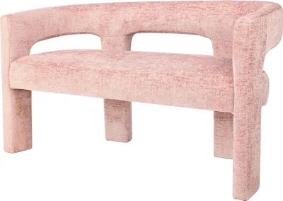 Produktbild von FURNLUX Bank Leith Rosa 125cm / Hauptfarbe: Rosa / Abmessungen: 125 x 75 x 56 cm