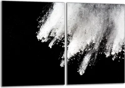 Obrázek produktu pro Sada krycích desek na sporák 2x40x52 cm Skleněný kryt varné desky, černý výbuch