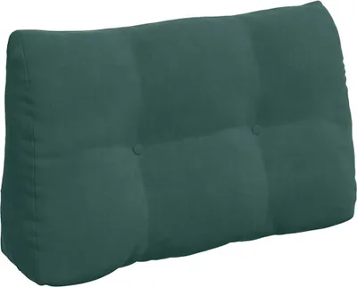 Zdjęcie produktu dla vidaXL Poduszka na plecy ciemnozielona 80 x 24 x 50 cm aksamitna