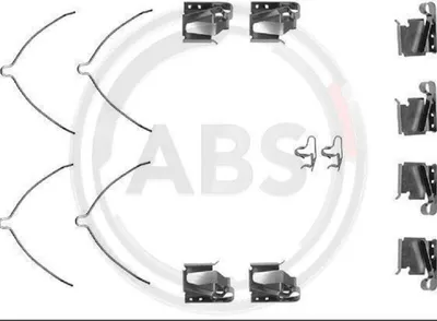 Produktbild von A.B.S. 1268Q Zubehörsatz Scheibenbremsbelag Vorne für TOYOTA MR 2 II (SW2) CELICA (ST20, AT20)