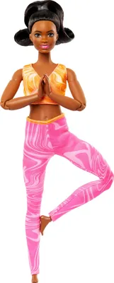 Produktbild von Barbie Made to Move Modepuppe brünett abnehmbare Kleidung biegbare Gelenke 3+