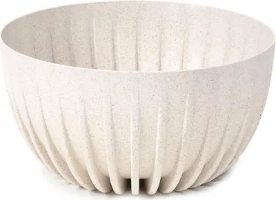 Image de HowHomely Stripped ECO Pot en bois blanc 24x14 cm