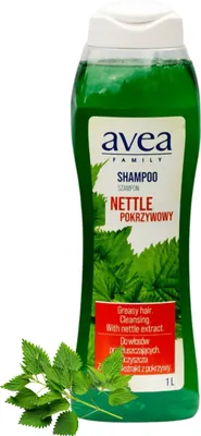 Zdjęcie produktu dla Szampon Do Włosów Pokrzywa Avea 1000 Ml Delikatny Dla Całej Rodziny