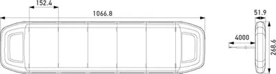 Produktbild von HELLA Signalsystem Einsatzfahrzeug 2RL 014 567-061 1067mm 269mm 52mm