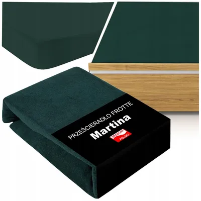 Obrázek produktu pro Prostěradlo Froté s gumou 220x200 cm Výška matrace 30 cm Zelená