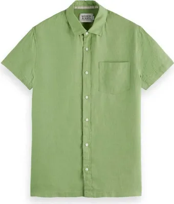 Zdjęcie produktu dla Scotch & Soda Seasonal Core Koszula z krótkim rękawem Green L Man Green L