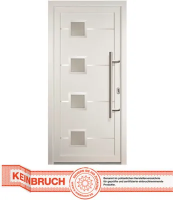 Produktbild von Haustür Signum Modell 1 Kunststoff weiß/weiß 830 x 2140 mm DIN Rechts