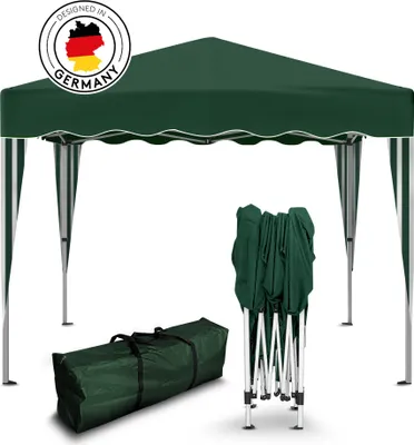 Produktbild von Kronenburg Faltpavillon 3x3m - Wasserfest, UV-Schutz 50+, 0 Seitenteile, grün