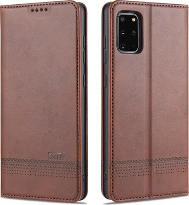 Produktbild von LaimTop LederHülle für Samsung S20, Klapphüllen Brieftasche Magnetverschluss Ständer Schutzhülle für Samsung Galaxy S20 Kaffee