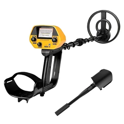 Produktbild von Metalldetektor Kinder Leichter Metalldetektoren LCD-Display für Kinder, Anfänger Outdoor-Schatzsuche mit Tragtasche und Graber