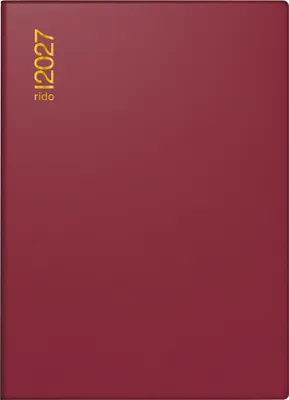 Produktbild von rido/idé 7013002297 Taschenkalender Mod. perfect/Technik I 2027 A6, Kunststoff, bordeaux