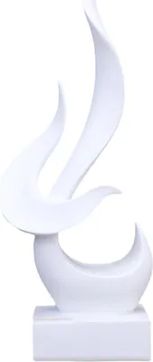 Produktbild von Abstrakte Statue, moderne Heimakzent-Tischdekoration, Skulptur, Kunstornamente（Weiß）