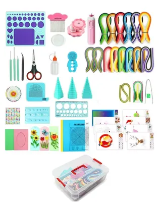 Image de Kit complet de papier quilling avec 1740 pièces