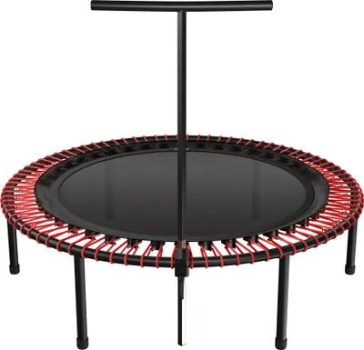 Immagine prodotto di trampolino fitness bellicon 125 cm (rosso) con sospensione ad anello fino a 90 kg (medio) | Robuste gambe a vite e barra a T | Telaio in tre parti |  Germany