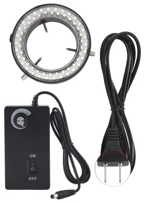 LED-Ringlicht für Stereomikroskop, 56 LEDs, 9,3 cm, 220 V