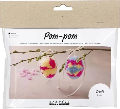 Produktbild von Creativ Company CC Mini Hobbyset Pompom-Eier