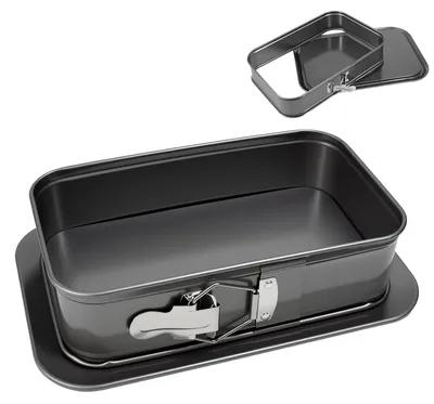 Imagen del producto de Omgoods - Molde rectangular para tartas y pasteles con revestimiento antiadherente