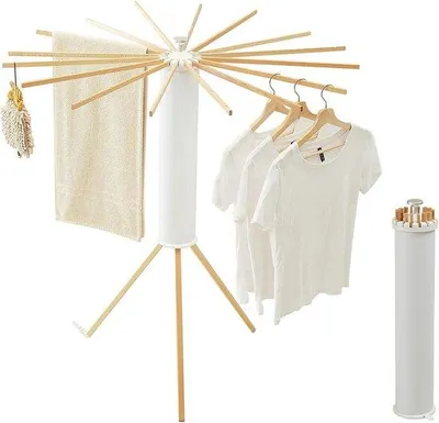 Image de Porte-vêtements à trois pieds - Peu encombrant - Armoire pliante