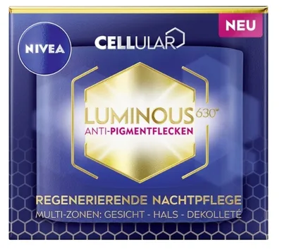Zdjęcie produktu dla Nivea, Cellular Luminous 630, Krem przeciw przebarwieniom na noc, 50ml (PRODUKT Z NIEMIEC)