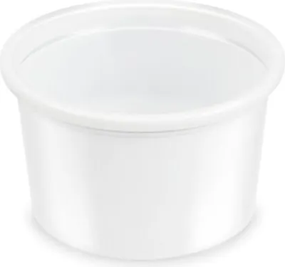 Produktbild von 200x Dressingbecher Feinkostbecher weiß PP 30 ml mit Ø 46 mm