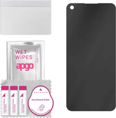 Produktbild von apgo Hybrid Privacy Schutzglas, Matt, kompatibel mit Xiaomi Mi 11 Lite 5G, Anti-Spy, toller Ersatz für Hartglas, kratzfester Displayschutzglas, Displayschutz, Full Glue
