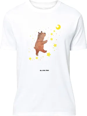 Produktbild von Mr. & Mrs. Panda Tshirt Bär Träume - Weiß - Geschenk, T-Shirt, mit Spruch, Träumen, Traumdeutung, Traum, Teddy, Shirt, Oversize