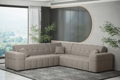 Produktbild von Kaiser Möbel Ecksofa Corner 246x246 cm Eckcouch NIMES stoff Verita Warmbeige