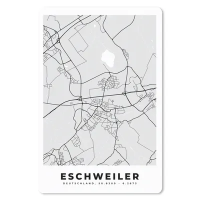 Produktbild von MuchoWow® Mauspad Mousepad Stadtplan - Eschweiler - Karte - Deutschland - Karte 40x60 cm - Mousepads - Maus Mat - Pad - Mausunterlage - Schreibtisch Accesoire
