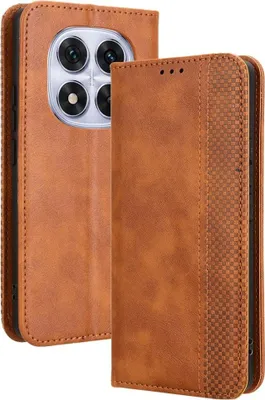 Produktbild von Xiaomi Redmi Note 14 Pro 5G / Pro+ / Poco X7 Hülle - Coverup Vintage Style Klapphülle - Braun
