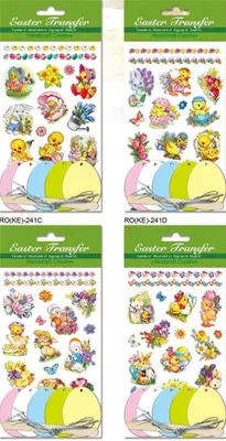 Zdjęcie produktu dla Naklejki transferowe Wielkanocne MIX