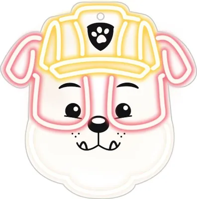 Produktbild von Forever Hängender LED-Neon auf Plexiglas – Paw Patrol Rubble Nachtlichter – OW-130446