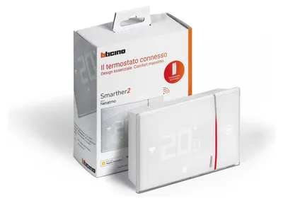Produktbild von bticino XW8002W, Weiß, 5 - 40 °C, 0,5 °C, Digital, AC, 2 W