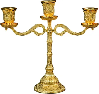 Produktbild von Metallener Kerzenhalter, dekorativer Kerzenständer für Zuhause, Hochzeit, Abendessen, Party, Geburtstag