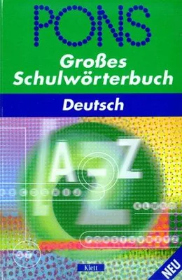 Produktbild von Grosses Schulworterbuch Deutsch PONS