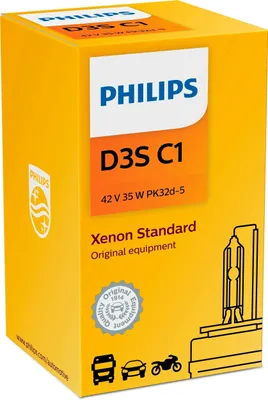 Zdjęcie produktu dla Żarówka reflektora świateł przednich PHILIPS 37828333