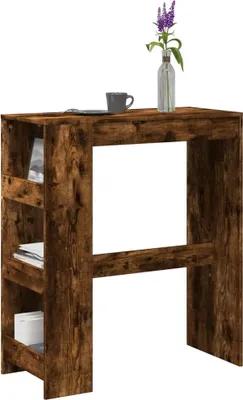Imagen del producto de Maison Exclusive: Barra con estantería, roble ahumado, 90x40x103,5 cm, material de madera