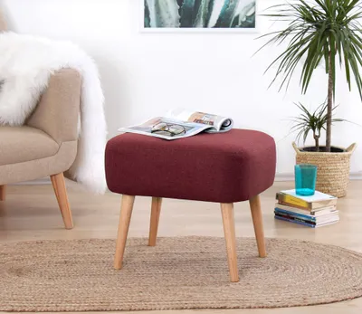Obrázek produktu pro Hanah Home, Parrot- FLF1134, Claret,Red, Klasické pytle na fazole, 50% bavlna / 50% len
